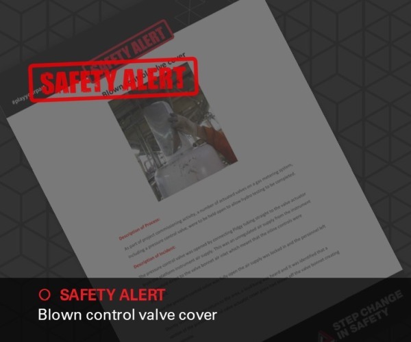 Image of Safety Alert Blown valve cover 600x500