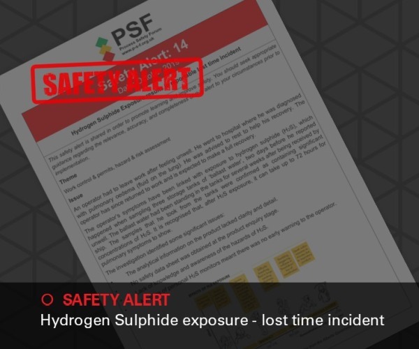 Image of Safety alert hydrogen sulphide 600x500