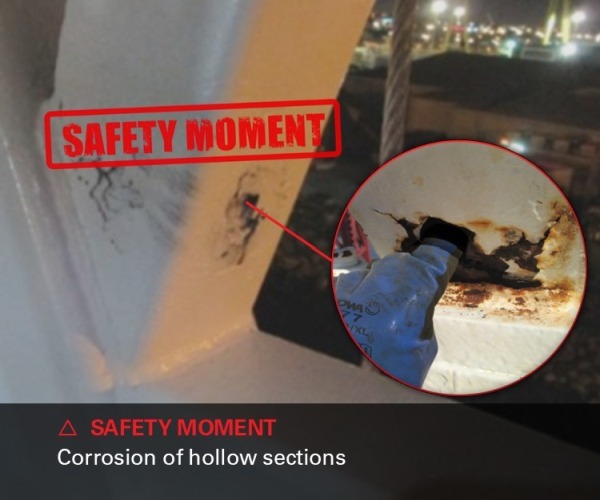Image of Safety moment corrosion of hollow sections 600x500