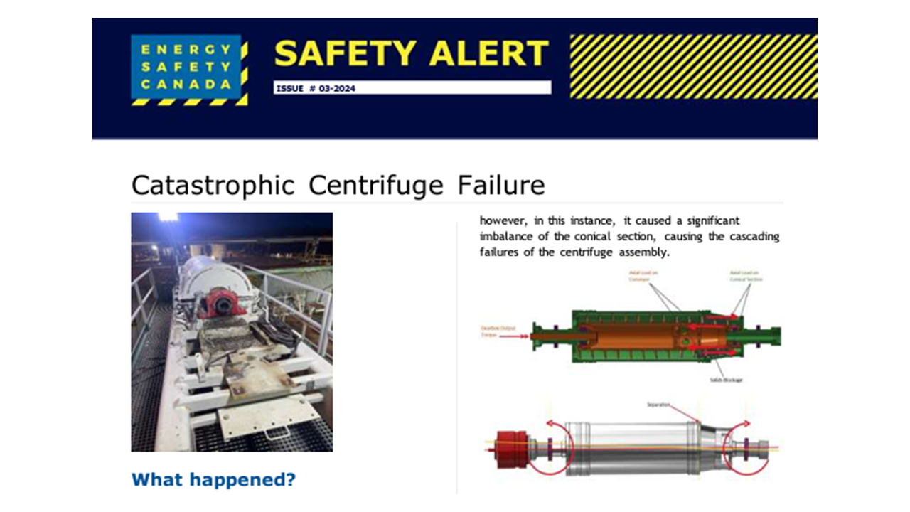 Catastrophic Centrifuge Failure