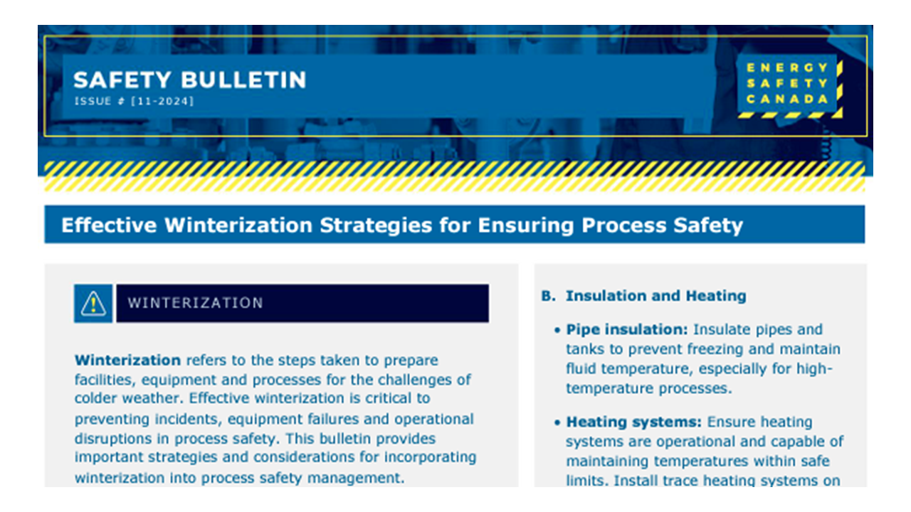 Effective Winterisation Strategies for Ensuring Process Safety