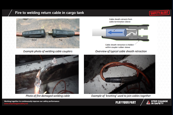 Fire in cargo tank image