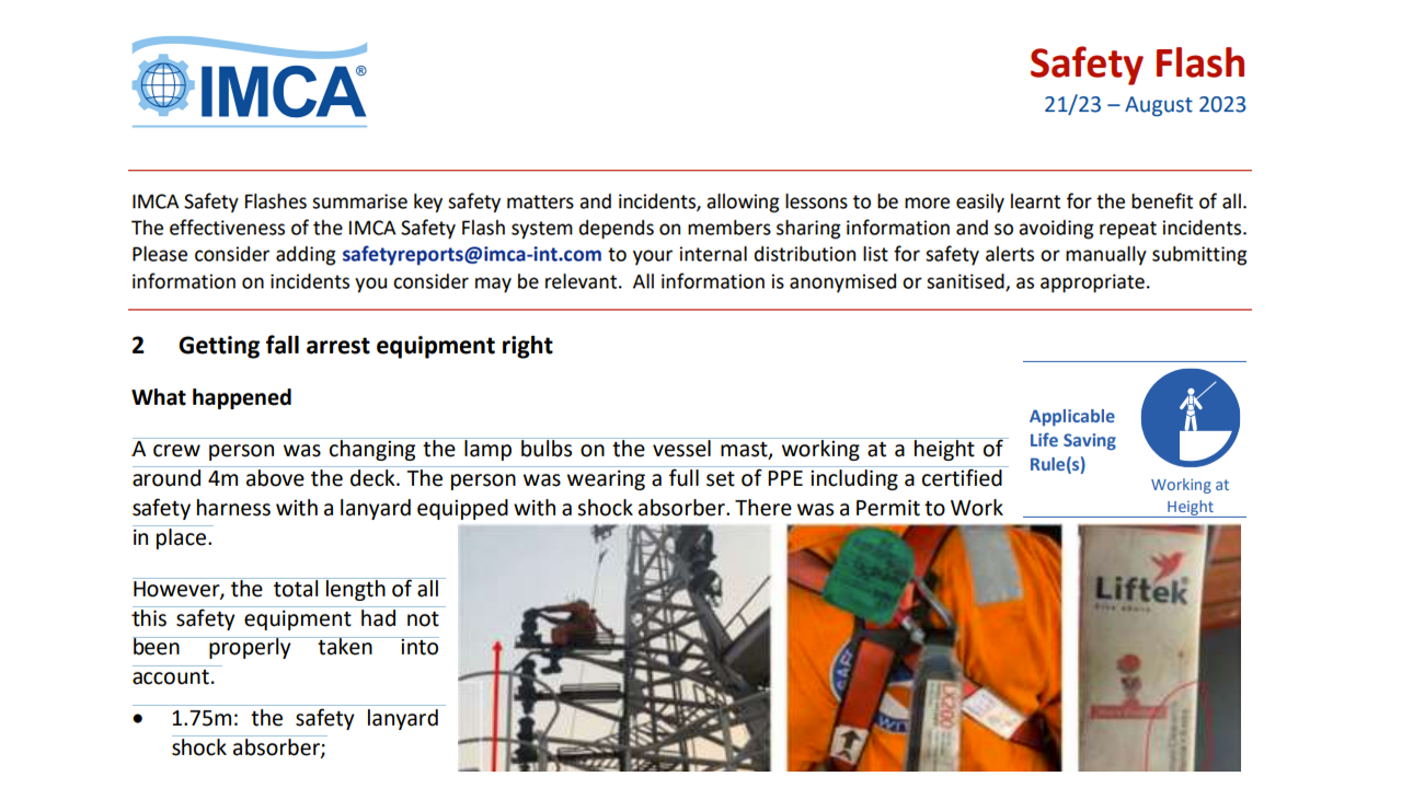 Getting fall arrest equipment right