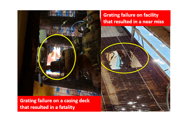 Grating failures image
