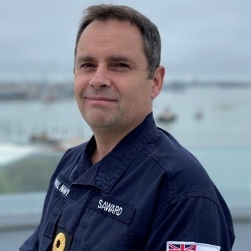 Commodore Dr Justin Saward MBE