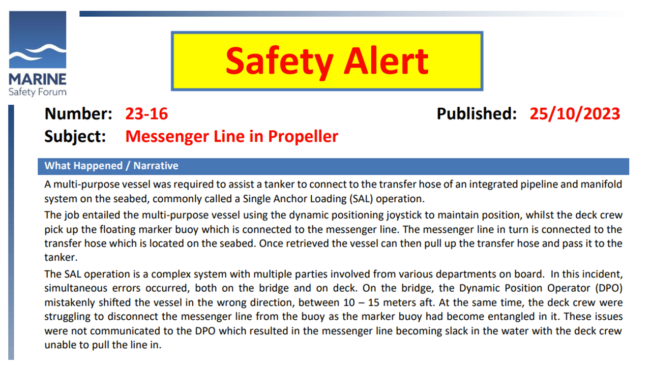 Messenger Line in Propeller