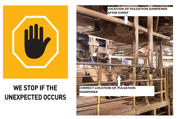 Pulsation dampener failure image