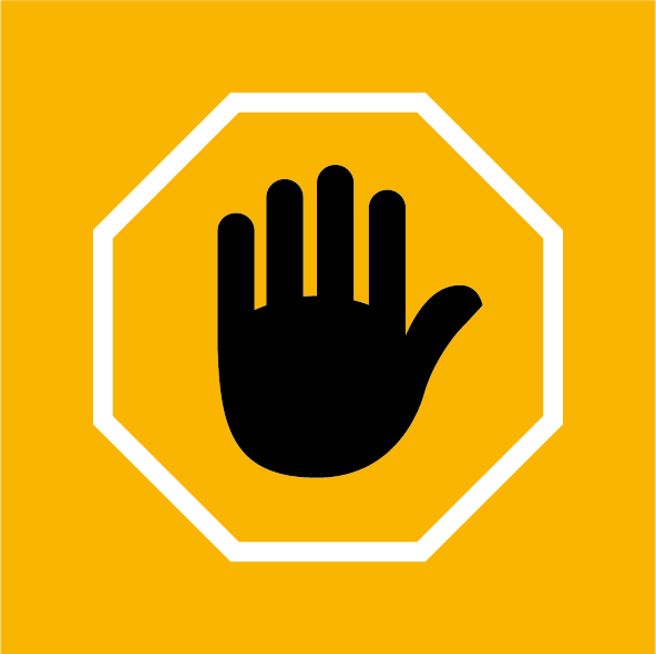 Image of PSF Icons Stop if the unexpected occurs