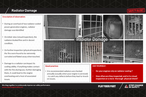 Radiator Damage