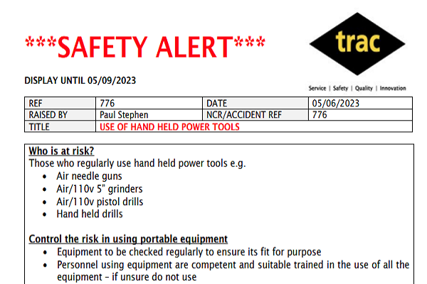 TRAC Hand held