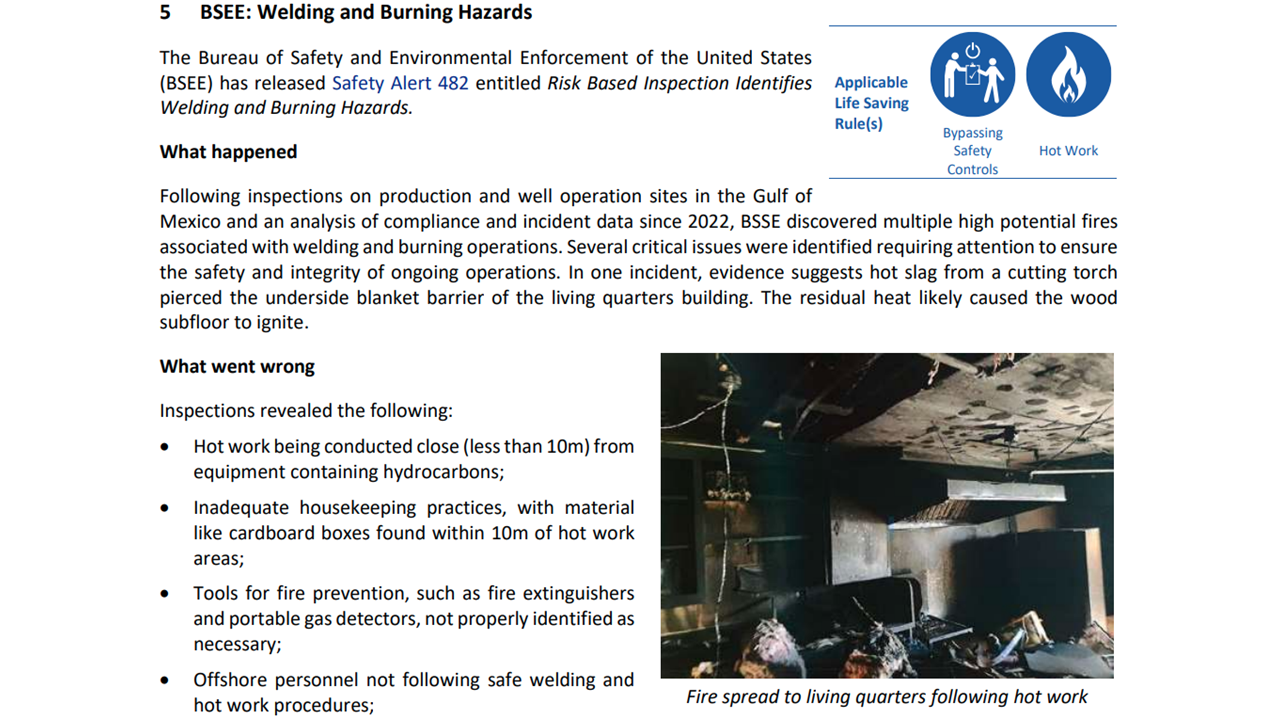 Welding and Burning Hazards