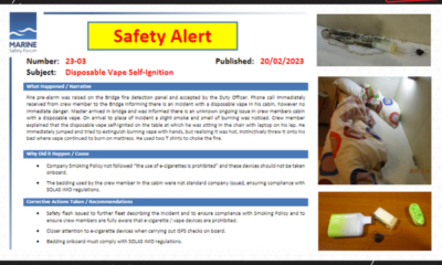 Alerts Moments Disposable Vape Self Ignition