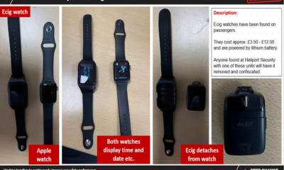 Aviation Security Alert Ecig Watches
