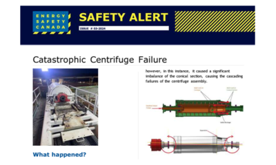 Catastrophic Centrifuge Failure