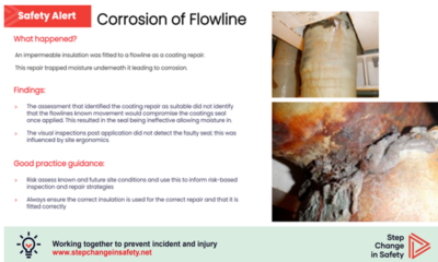 Corrosion of Flowline