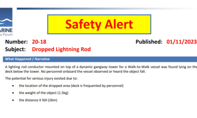 Dropped Lightning Rod