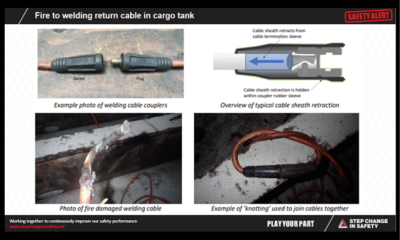 Fire in cargo tank image