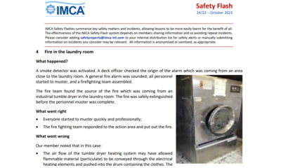 Fire in the laundry room