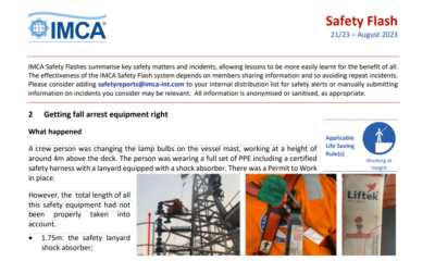 Getting fall arrest equipment right