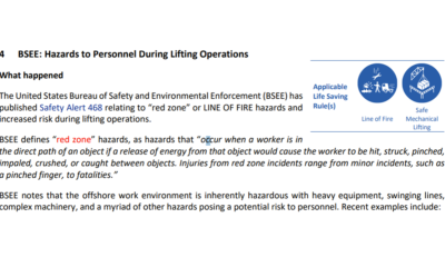 Hazards to Personnel During Lifting Operations
