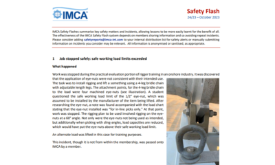 Job stopped safely safe working load limits exceeded