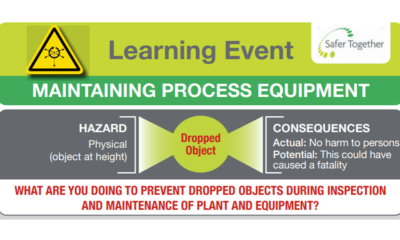 Maintaining Process Equipment Dropped Object