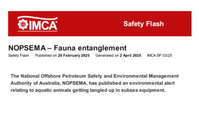 NOPSEMA Fauna entanglement