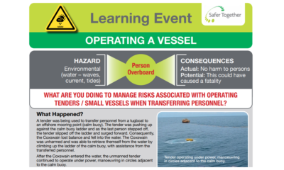 OPERATING A VESSEL