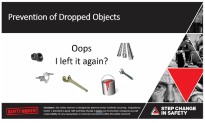 Prevention of drops moment