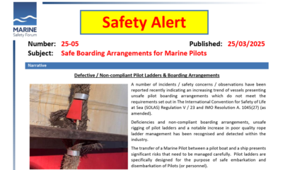 Safe Boarding Arrangements for Marine Pilots