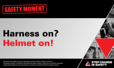 Safety Moment Harness on Helmet On