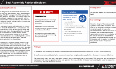 Seal Assembly Retrieval Incident