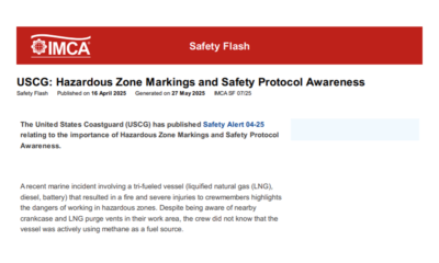 USCG Hazardous Zone Markings and Safety Protocol Awareness