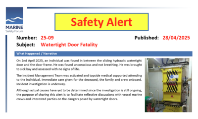 Watertight Door Fatality