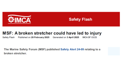 Broken stretcher could have led to injury
