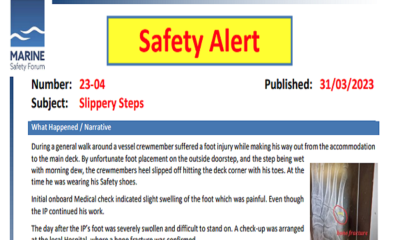 Slippery step image